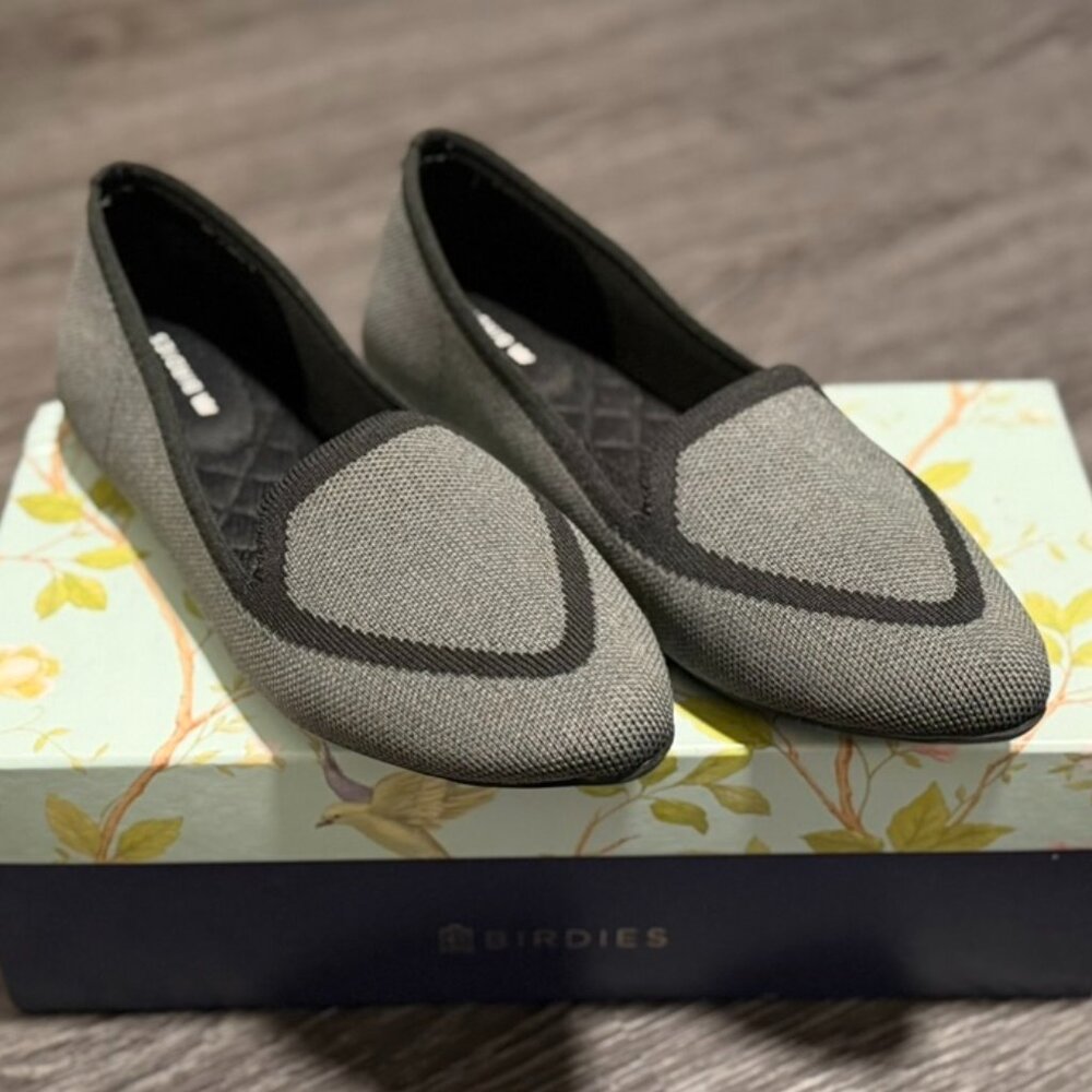 NWT Heather Gray Birdies Blackbird Loafer Flats Size 6.5